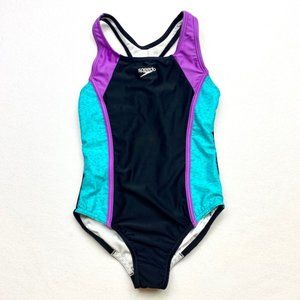 Speedo Girls' Racerback Swimsuit - S (7/8) - NWT